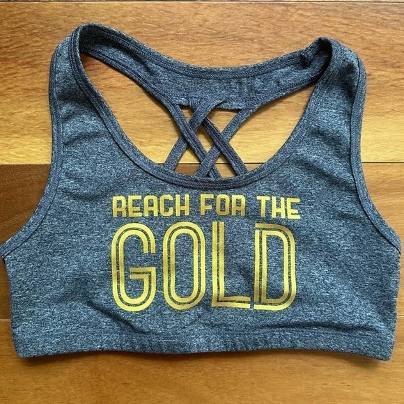 Ideology Reach For The Gold Sports Bra - Picture 1 of 4